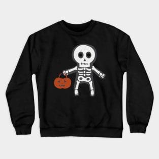 Chic Skeleton Charm: Spooky Halloween Crewneck Sweatshirt